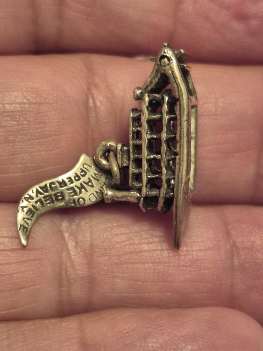 Vintage Sterling Silver Charm Braclet Or Pendant Land Of Make Believe NY NYC